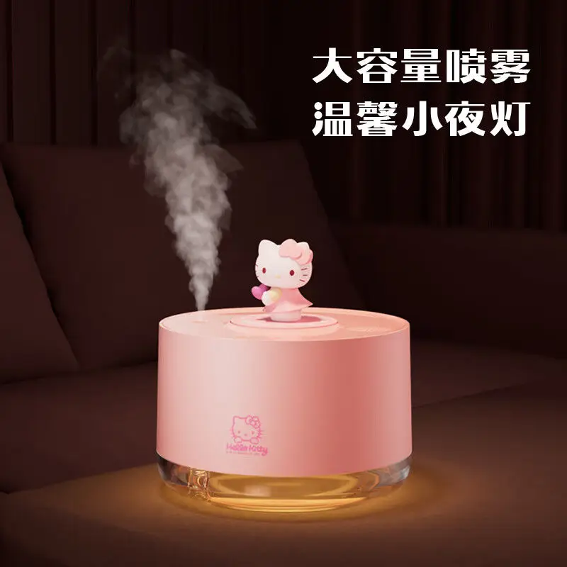 

Sanrio Kawaii анимационный периферийный увлажнитель воздуха Hello Kitty Музыка Bluetooth динамик симпатичная спальня Рабочий стол тяжелый туман подарок на день рождения