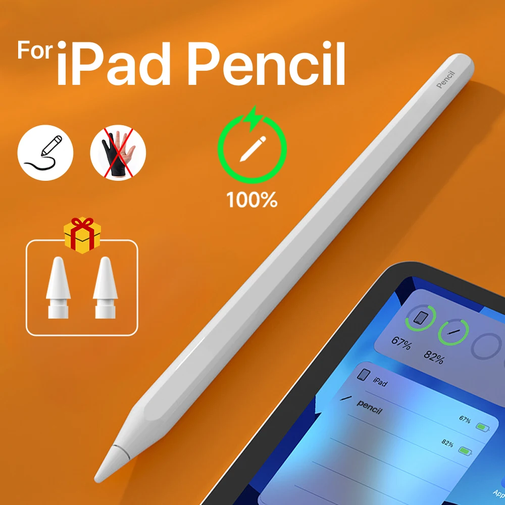 For Apple Pencil 2 Wireless Charging Palm Rejection Stylus Pen for iPad Air 4 5 Pro 11 12.9 Mini 6 Accessories for iPad Pencil