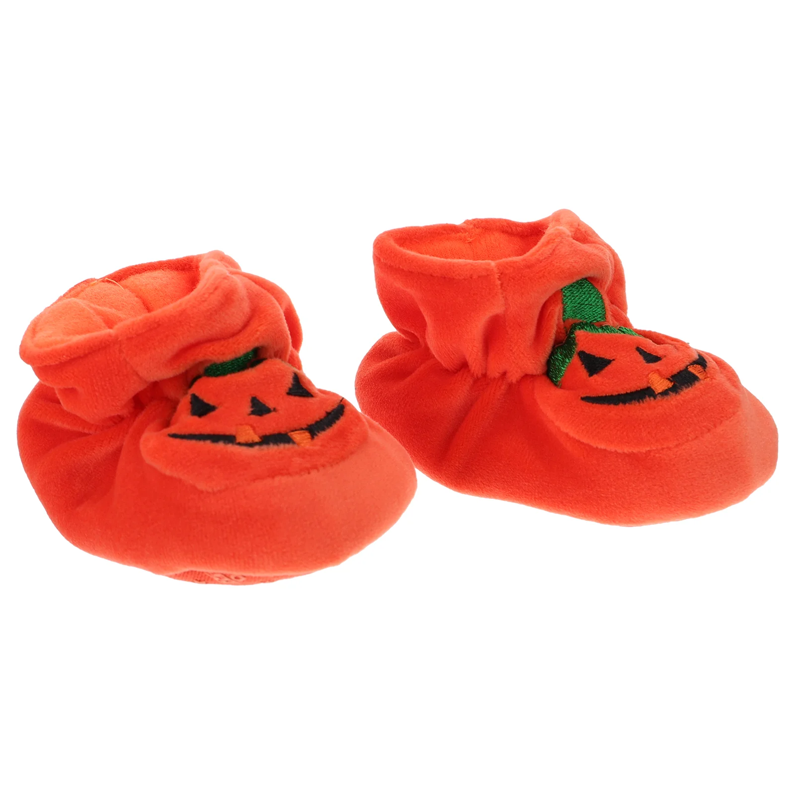 1 Pair Newborn Baby Boys and Girls Halloween Pumpkin Booties Infant Crib Shoes newborn slipper crib shoes booties