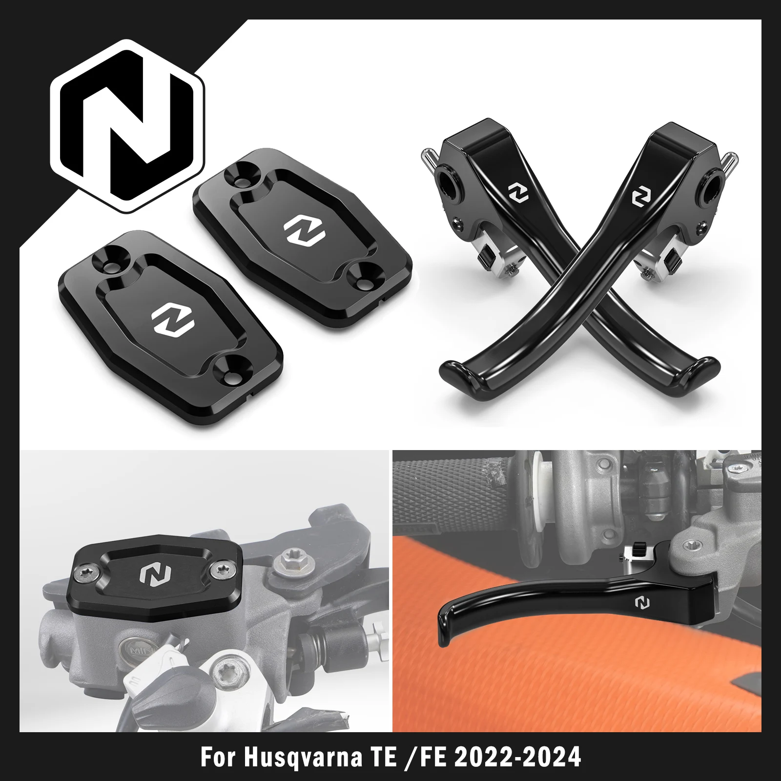 

For GasGas EC 300 EC 250 ECF 350 2021-2024 For Husqvarna TE 300 FE 250 FE 450 2022-2024 Brake Clutch Lever & Reservoir Cover