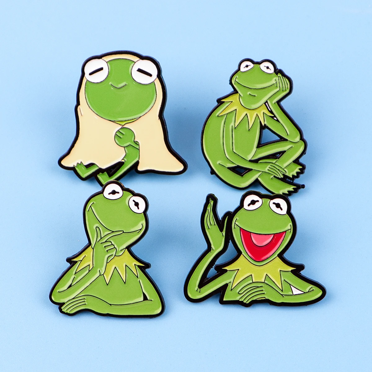 Cartoon Frog Lapel Pins for Backpack Girls Women's Enamel Pin Brooch for Clothes Metal Badges on Bag Jewelry Accessories
