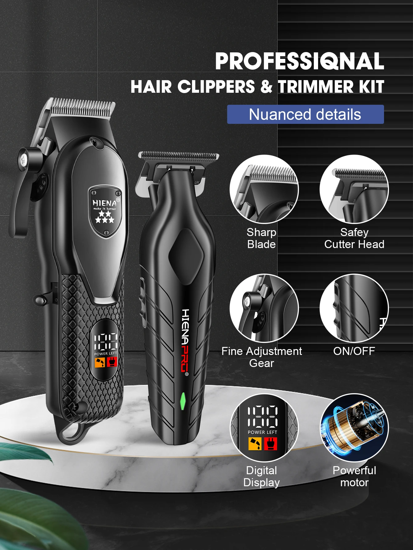 Haarschneidemaschine Clipper Herren Elektrische Haarschneidemaschine Professionelle Folie Elektrorasierer Bartschneider Für Männer Friseur