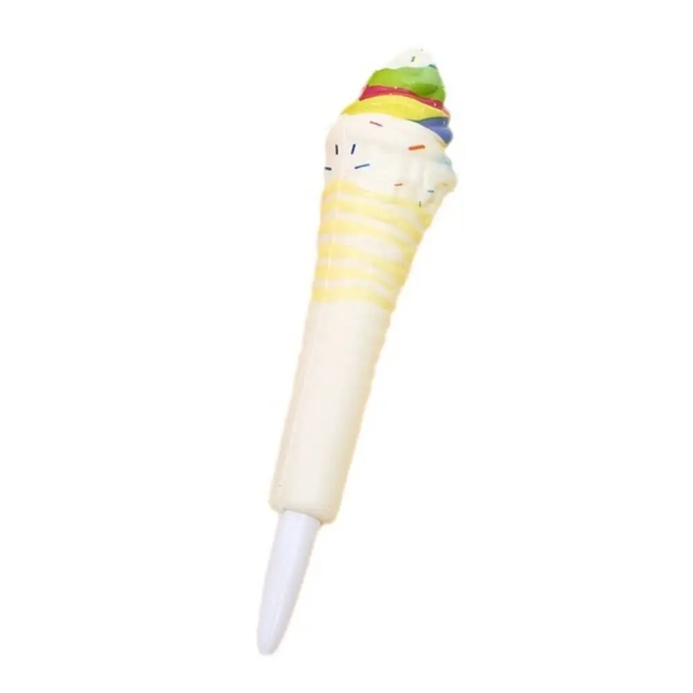 

Lovely Ice Cream Cute Soft Gel Pen Signature Signing Pinch Bounce Pen Writing 0.5mm Squeeze Sensory Pen Award