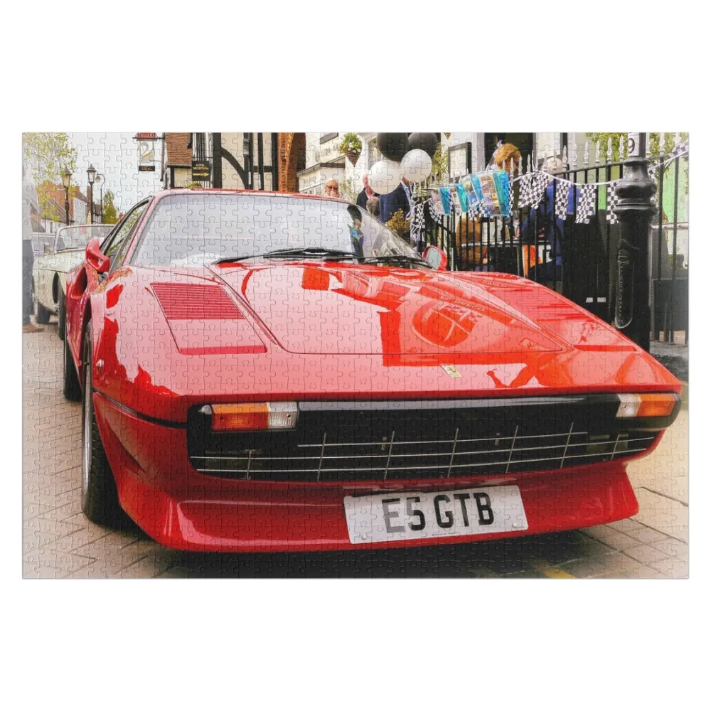 Italian Sports Car Jigsaw Puzzle Personalized Custom Wood Name Personalized Child Gift Puzzle