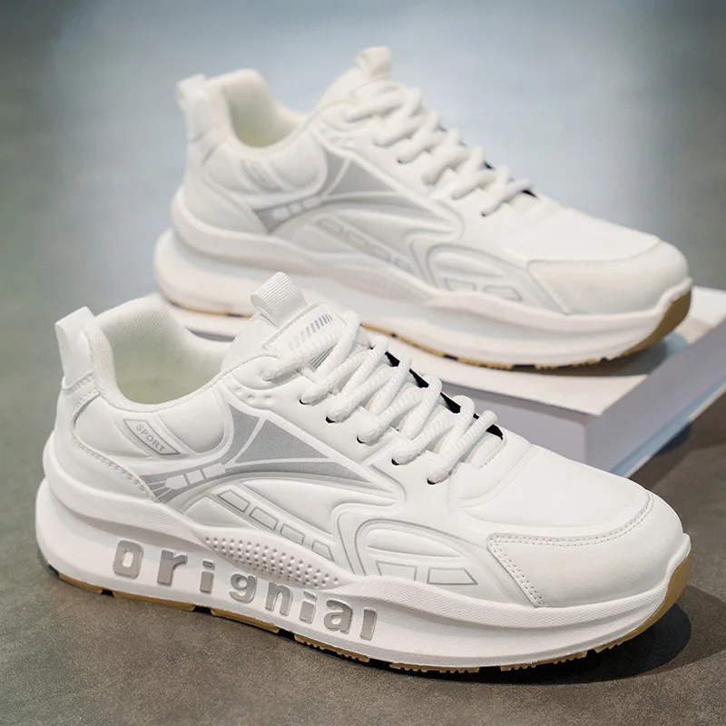 Men's Spring Waterproof Sports Shoes Soft Sided Casual Outdoor Footwear Breathable Comfortable New Model