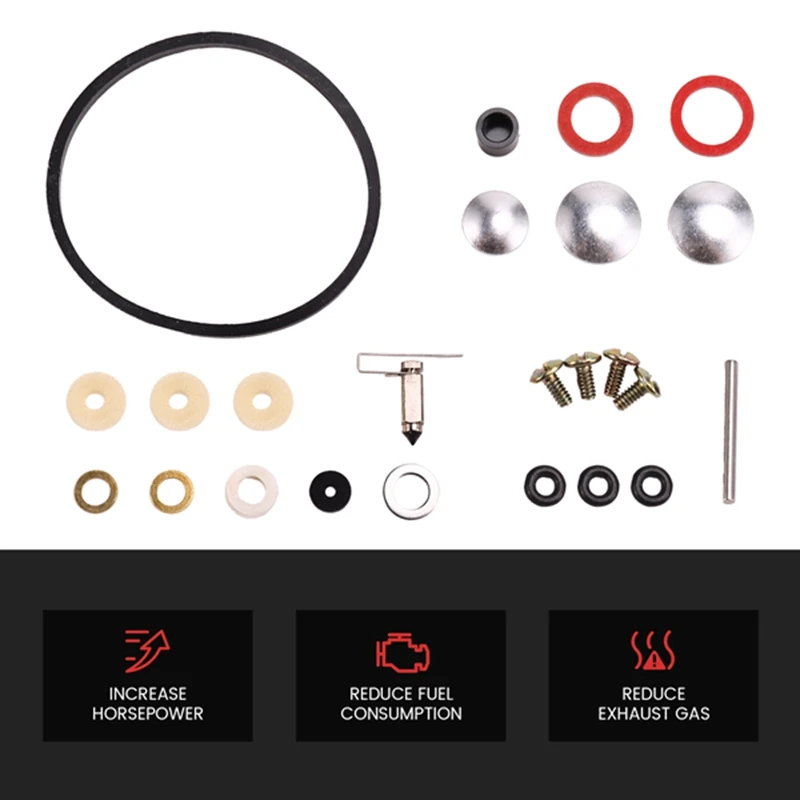 24Pcs/Set Carburetor Rebuild Kit For Tecumseh 632760B, 632760, 632760A, 632809 Outdoor