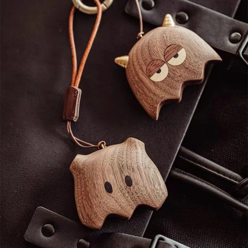 Black Walnut Creative Pendant Couple Decorative Pendant Memorial Day Wooden Delicate Cute Jewelry Cute Key Chain Luxury