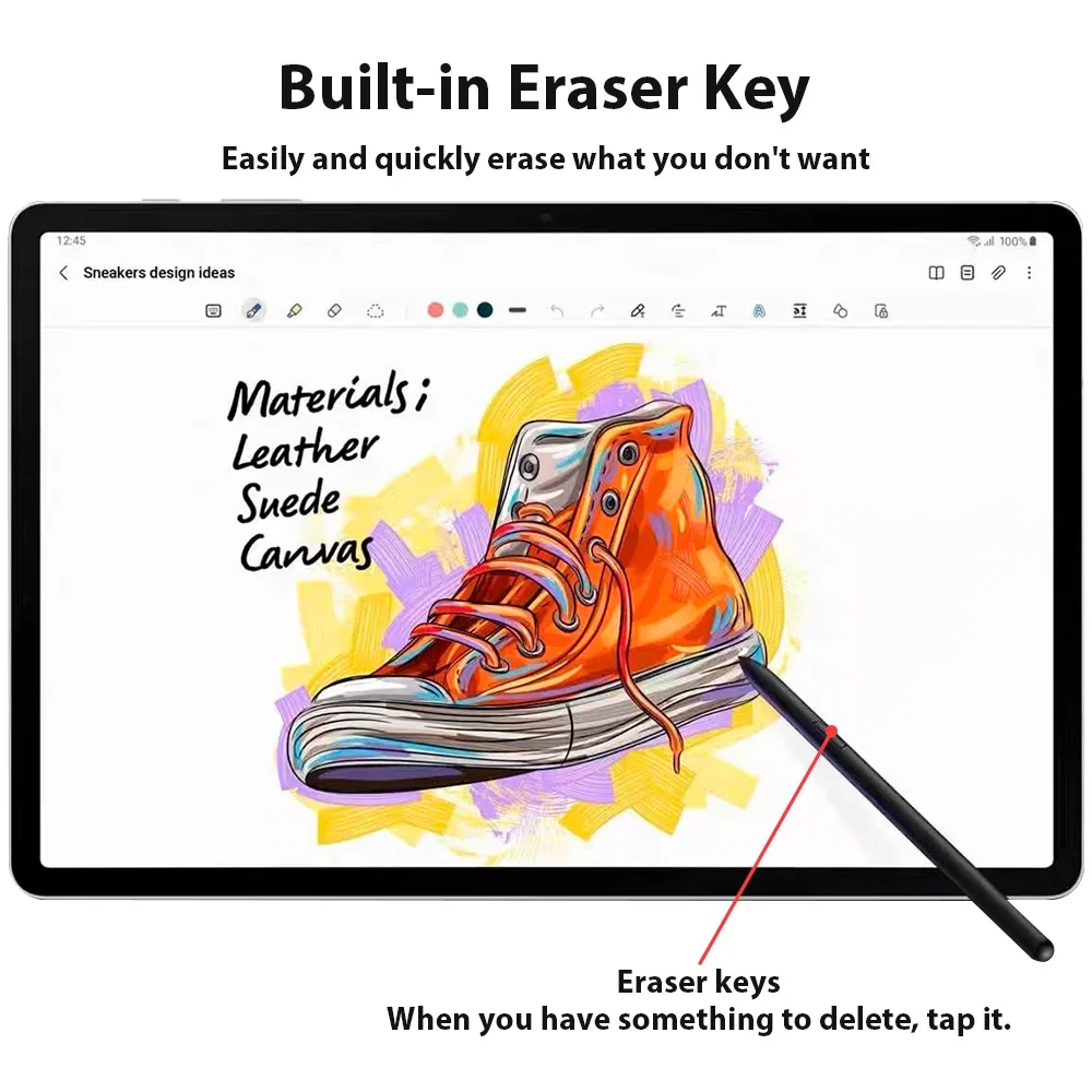 For Samsung Stylus S Pen Tablet Drawing Stylus Wireless Connectivity Touch Pen for Tab S6 Lite S7FE S7 S7 Plus S8 S9 S9FE Pencil