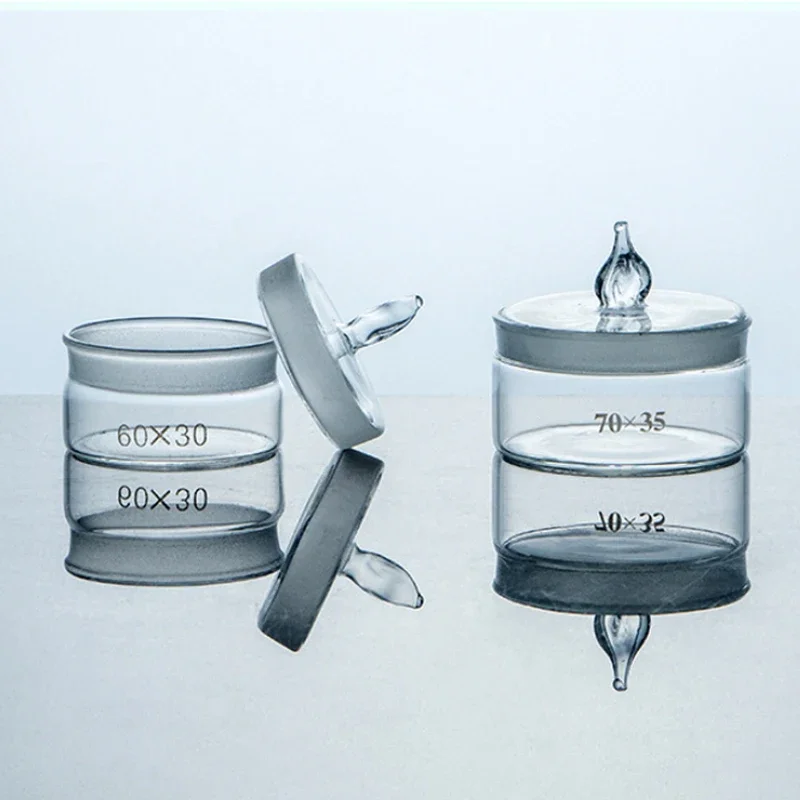 1pcs Flat Weighing Bottle Laboratory Glassware Watch Movement Spare Parts Box Watch Oil Washing Tank Movement Repair Pot