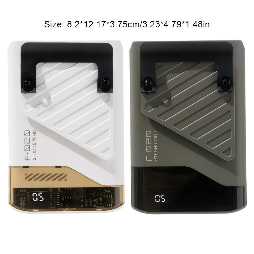 

4 в 1 уличный носимый поясной вентилятор 4000 мАч портативный охлаждающий вентилятор 5 скоростей ветра мини подвесной перезаряжаемый вентилятор со светодиодным дисплеем