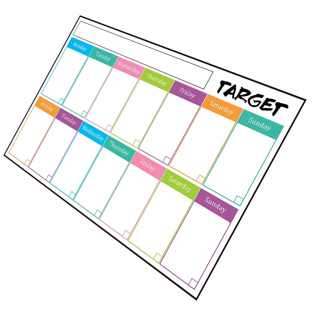 Calendário Criança Wall Stickers, White Board, Adhesive Notepads para Refrigerador PVC Frigorífico