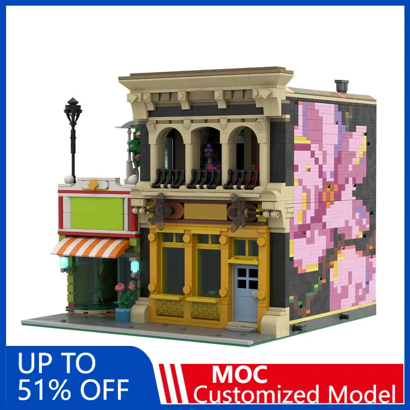 

3922 шт., строительный мед, сторона жизни MOC, модульный строительный блок, технология, дизайн, модель, сделай сам, сборка, игрушка в подарок