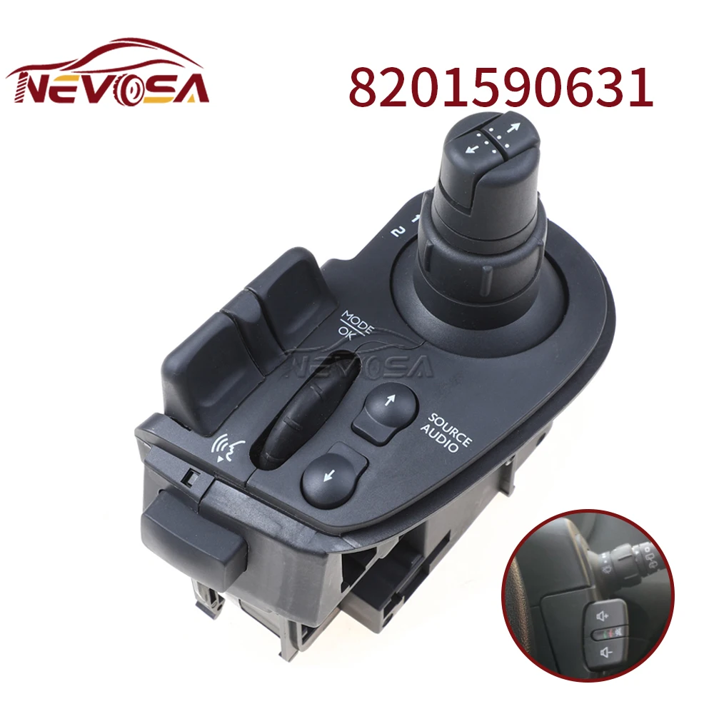 NEVOSA For Renault Clio mk3 3 III 2005-2010 MODUS KANGOO Radio Wipers Combination Switch 8201590631 8201359195