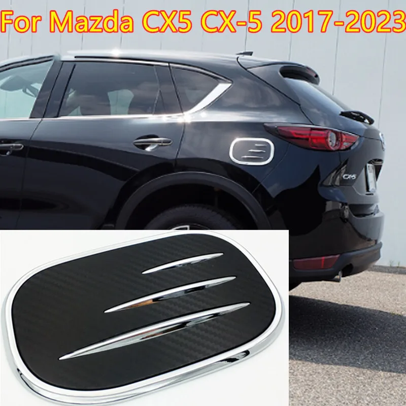 

Для Mazda CX5 CX-5 2017-2023 крышка бензобака из углеродного волокна, крышка топливного бака, декор клапана