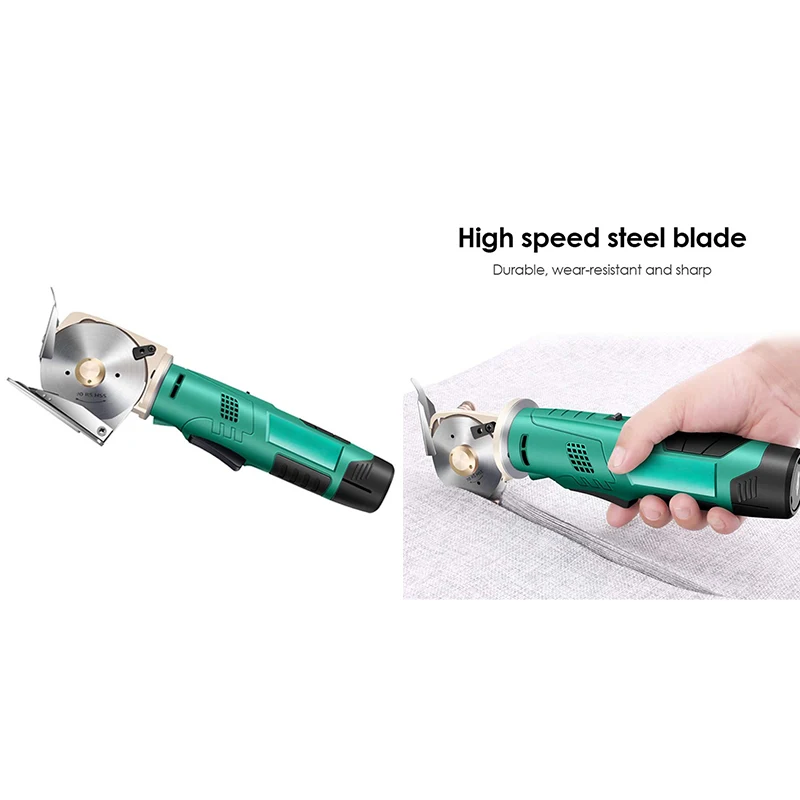 NEW-Electric Cloth Cutter,Electric Rotary Cutting Machine Cordless Cloth Scissors Rechargeable Shearing Machine