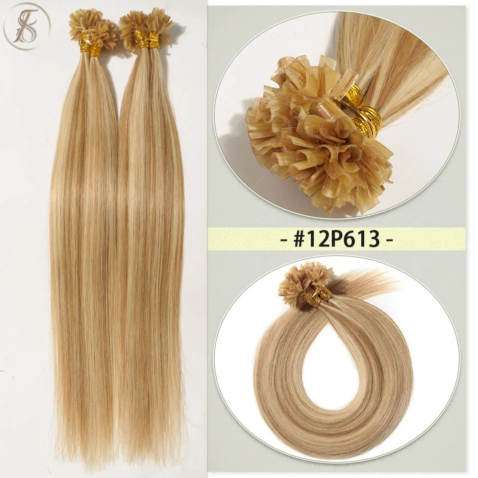 Tess 0,5 g/s u Spitze Haar verlängerungen 50g Micro link Keratin Fusion Echthaar Kapsel vor gebunden braun blond natürliche Haar verlängerung – Detail 19