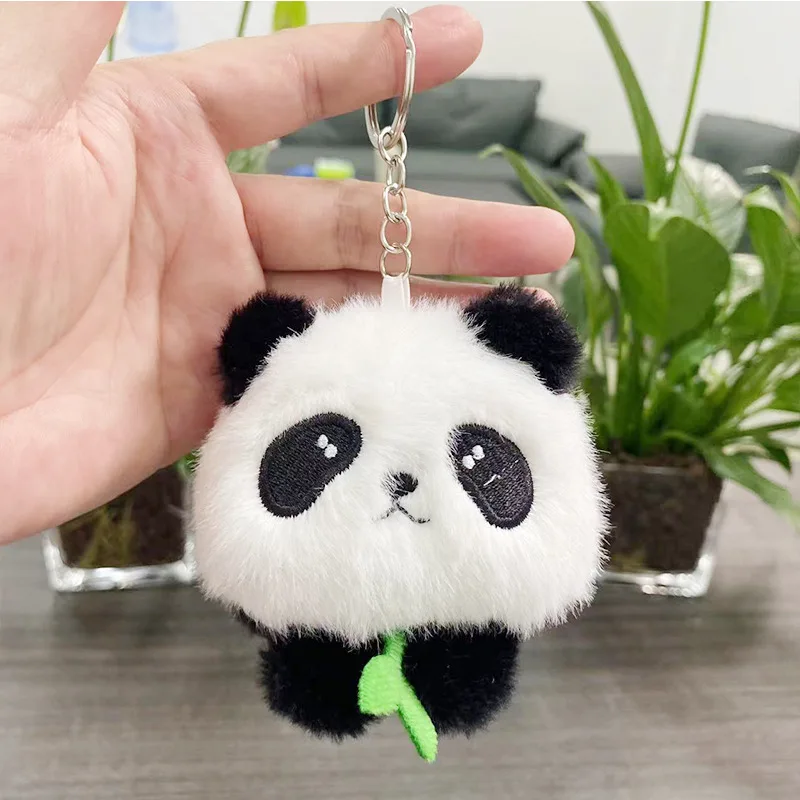 Knuffels Pluche Schattige Kleine Panda Hanger Pluche Speelgoed Pop Rugzak Hanger Sleutelhanger Kawaii Mode Brithday Cadeau Voor Vriend