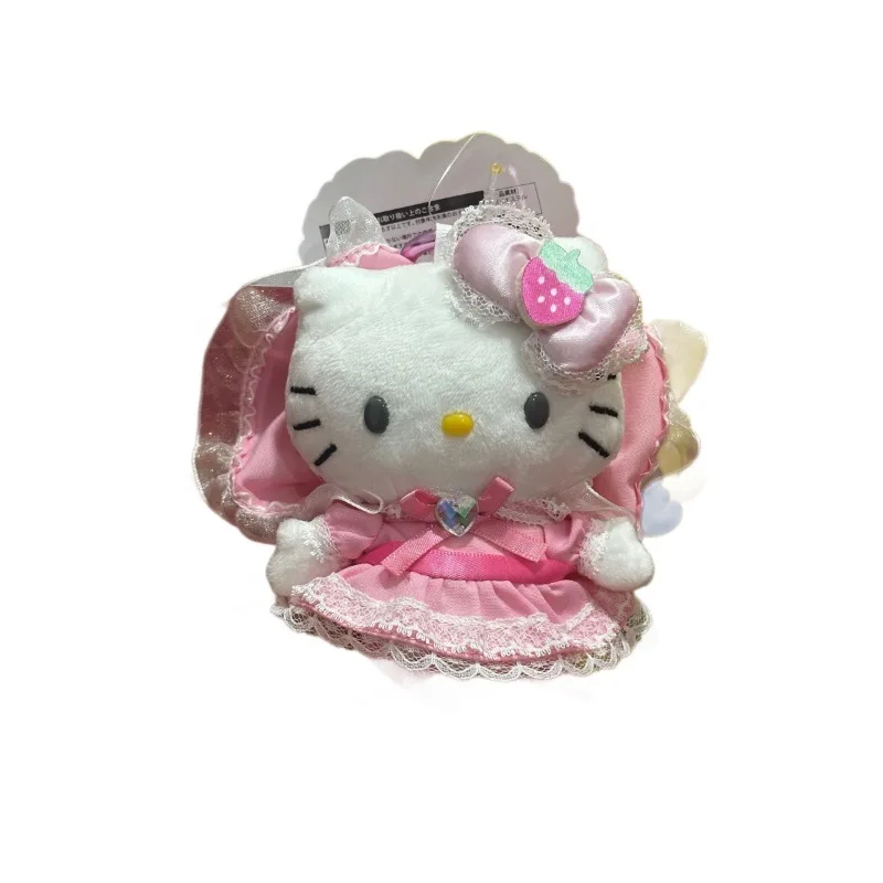 لوليتا خادمة أسود وردي مرحبا كيتي أفخم دمية قلادة لطيف ألعاب الدمى المفاتيح فتاة على ظهره الديكور هدية