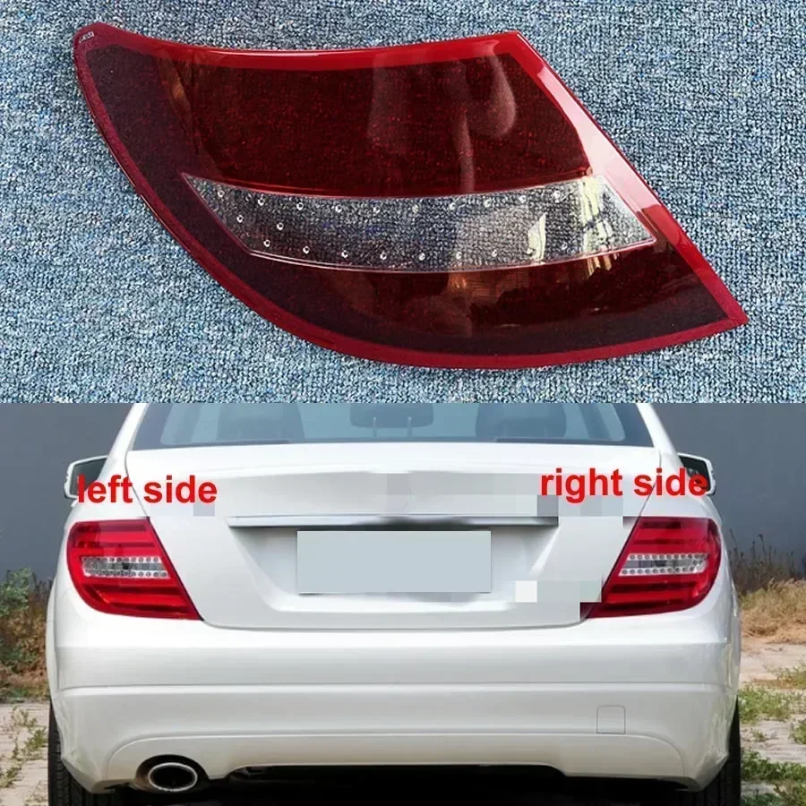 For Benz C-Class W204 2011 2012 2013 2014 Rear Tail Lamp Cover Signal Parking Lights Shell Mask Replace Original Lampshade
