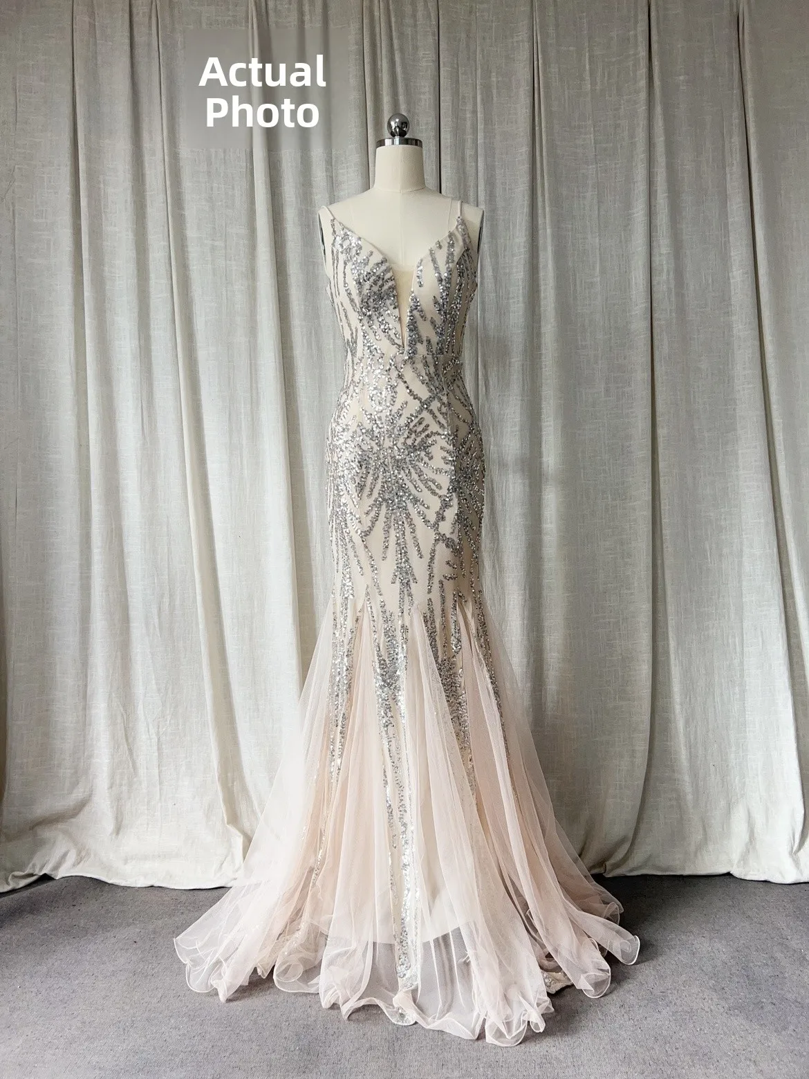 Vestido Longo Sexy com Lantejoulas e Rede para Eventos de Estrelas, Vestidos de Gala para Mulheres no Tapete Vermelho Verão 2020