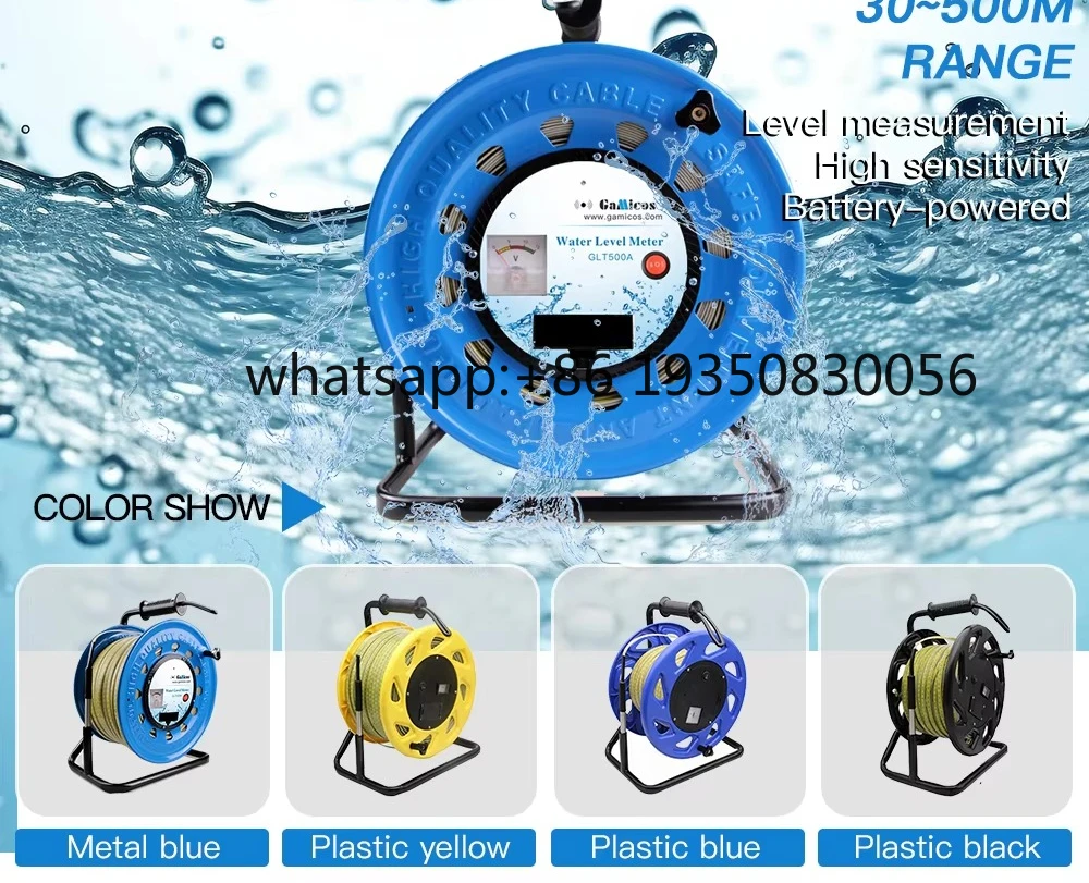 100m Water Level Measurement Tape for Deep Well, Oil Tank & Borehole-Stainless Steel Dip Meter with Brass Weight view 2