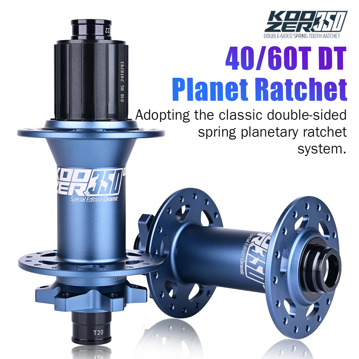 KOOZER350 Boost MTB Bike Hub Set | 40T/60T Planetary Ratchet