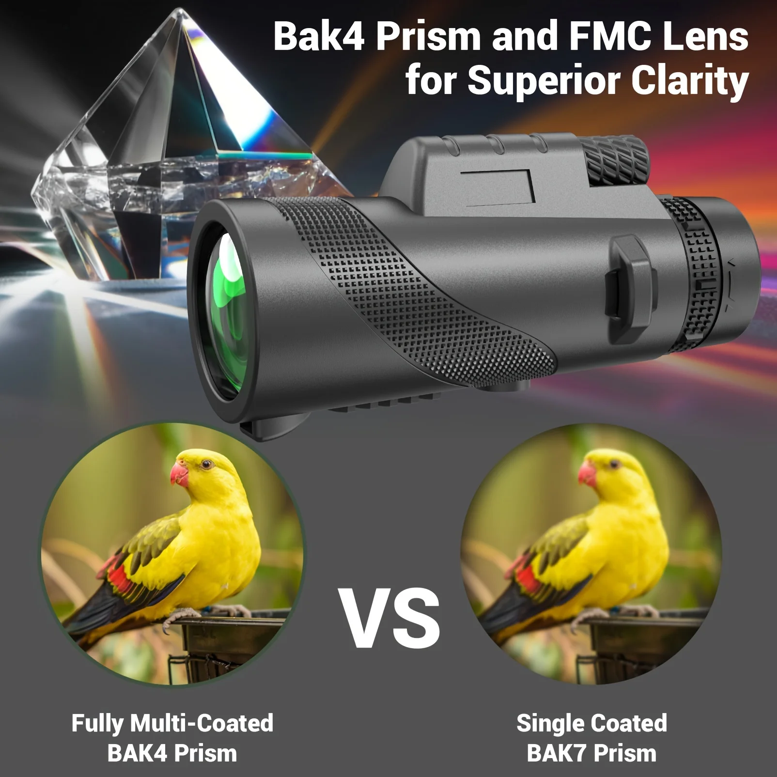 80x100 Portable Zoom HD Monocular Telescope Long Distance Mini Powerful Telescope for Hunting Sports Outdoor Camping Hiking