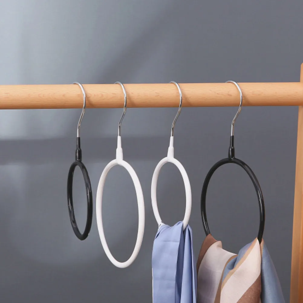 

4Pcs Round Scarf Hangers Heavy Duty Tie Belt Organizer Closet Rack Multi-Purpose Scarf Storage Holder Tie Hanger