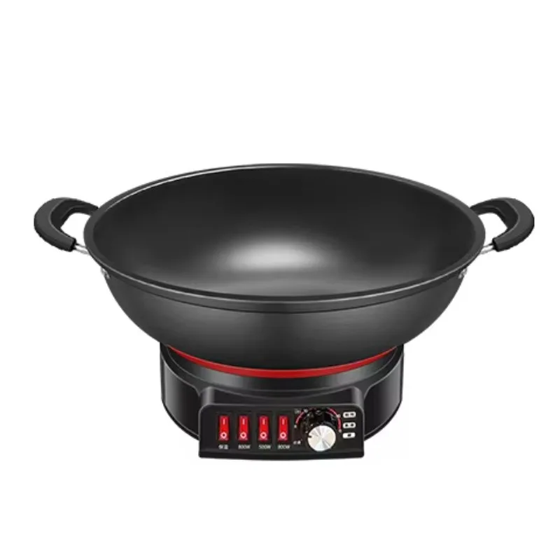 

Electric Frying Pan Multifunctional Cast Iron High-Power 1501W Push Button Control Household All-in-One Multi-Purpose