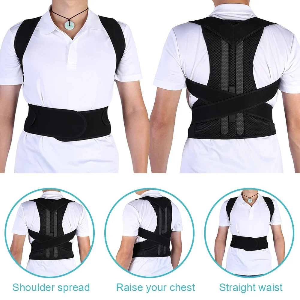 

Adjustable Breathable Posture Corrector, Universal Fit Pain Relief Support Brace