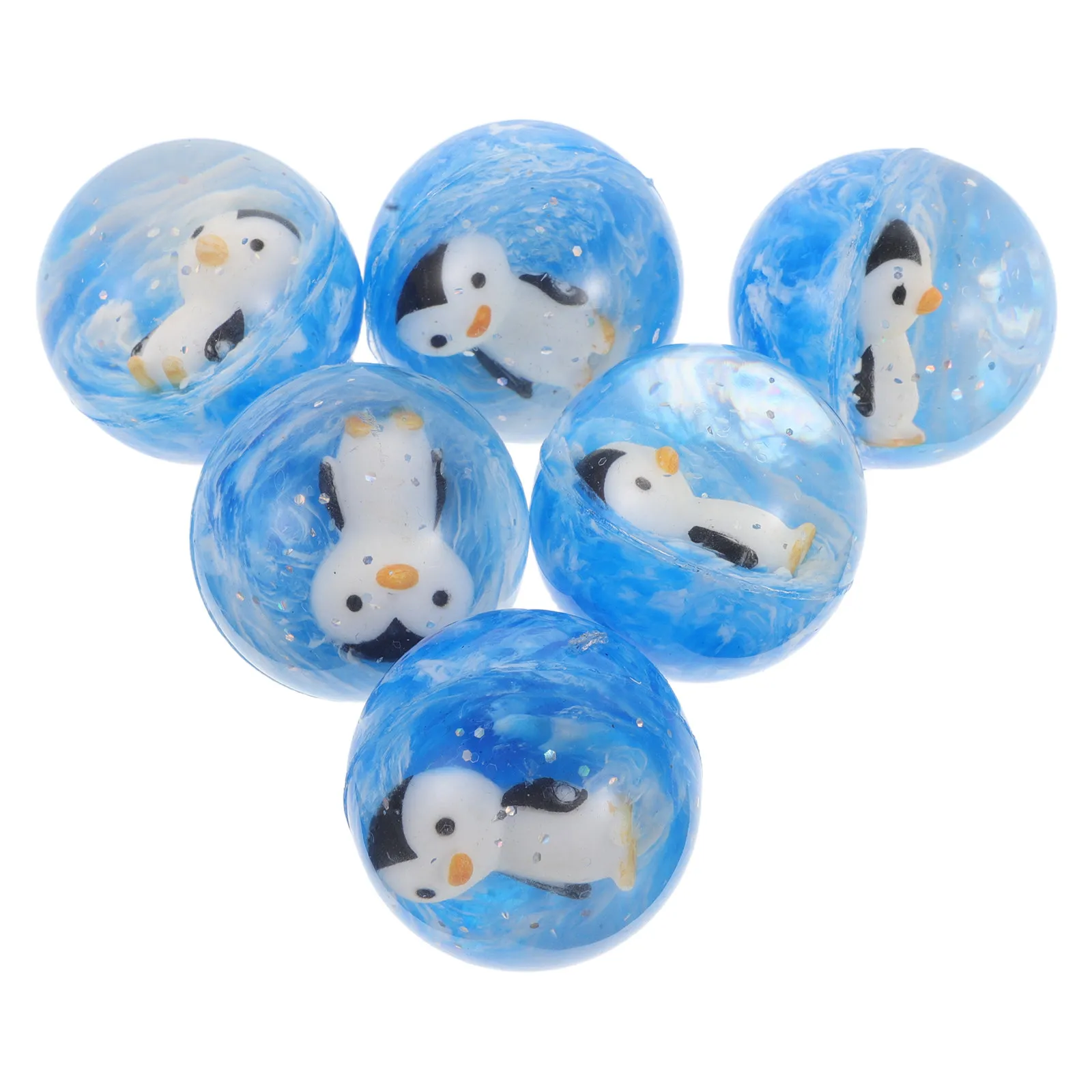 

12Pcs Penguin Bouncy Balls Children's Birthday Party Favors Bouncing Ball Set for Boys Girls Goodie Bags Sea Animal Theme