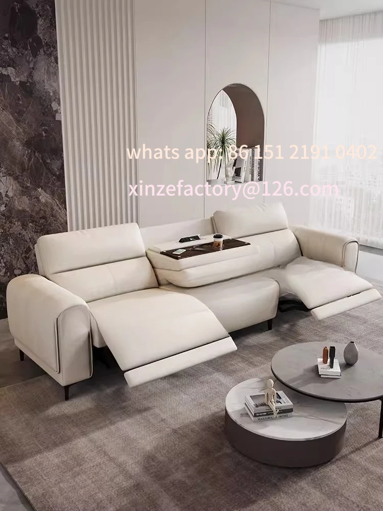 

Customizable Italian high-footed electric sofa first-class space function cabin