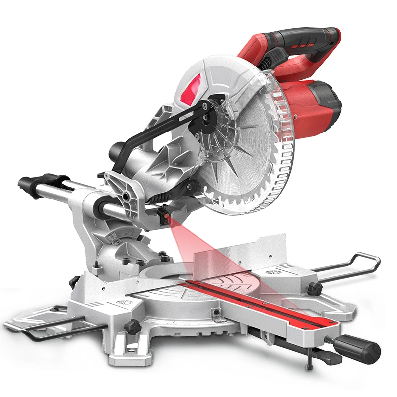 NEW 255mm 1800W Sliding Miter Saw Woodworking bench top  Saw Power Saws