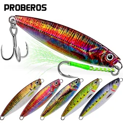 5pcs iron plate lead fish long cast bait Glitter 40g 7.8cm sinking iron plate artificial hard bait laser jigging tackle