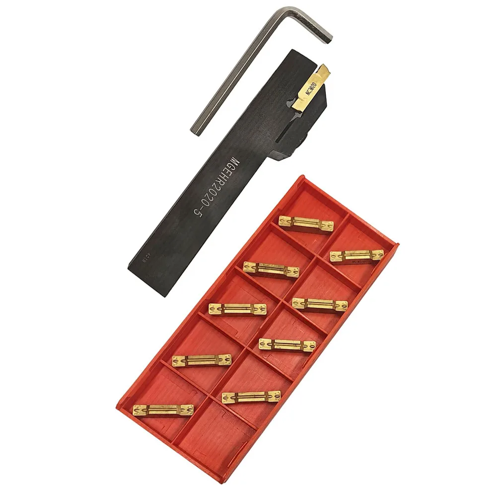 

MGEHR2020-5 Правый внешний токарный держатель инструмента для обработки канавок + вставка MGMN500-M для аксессуаров для металлообрабатывающего инструмента