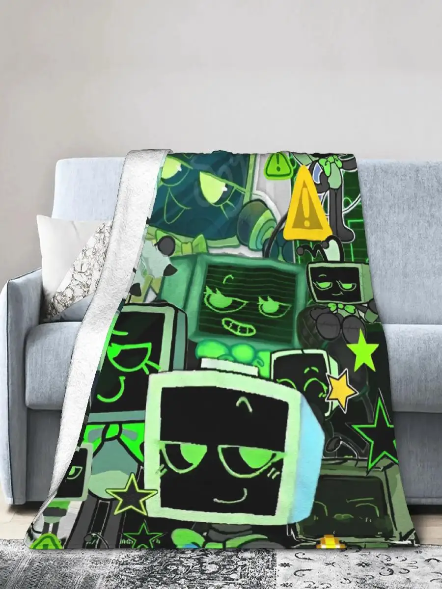 Dandys World Flannel Throw Blanket Fun Design for Bed Sofa Couch xcm Versatile Rug Piece