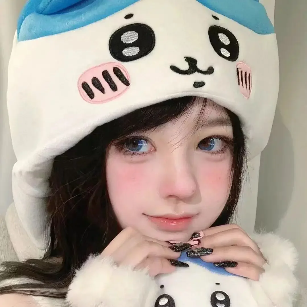 Kawaii Chiikawa Hachiware Usagi Anime Hoodie Hat Cosplay Accessory Cartoon Bag Watch Prop Fun Party Favor Girl Gift view 6