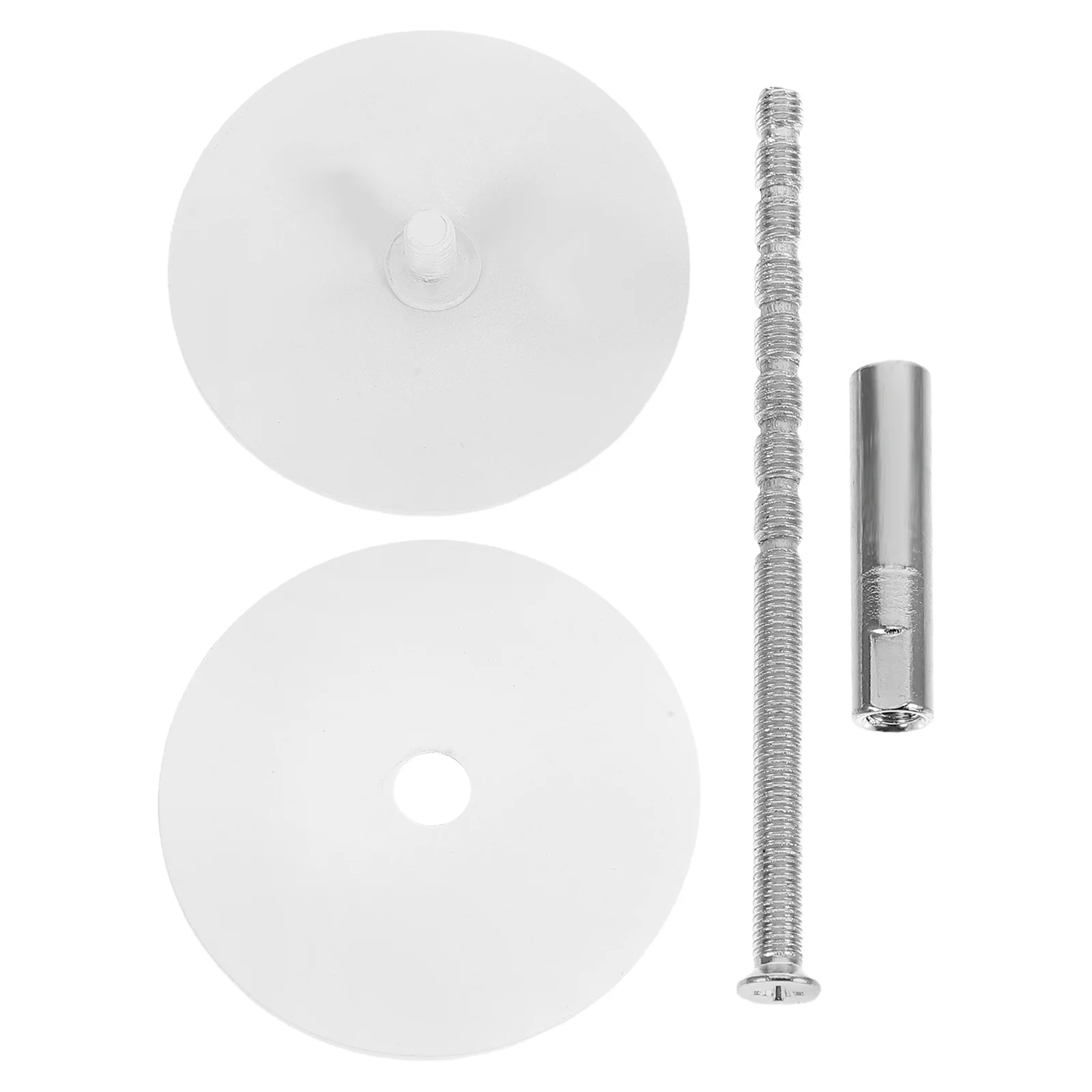 1 مجموعة 50 مللي متر قطر قفل الباب المستدير غطاء الطبق الفولاذ المقاوم للصدأ ثقب الأمان حشو مقبض ثقب المفتاح قفل غطاء #1