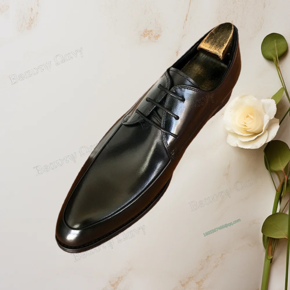 البني الصلبة موجزة الدانتيل يصل مضخات الرجال أحذية الحفلات ديكور الرجال فستان أحذية السادة الانزلاق على أحذية الحفلات حجم كبير 47 Sprig الخريف #2