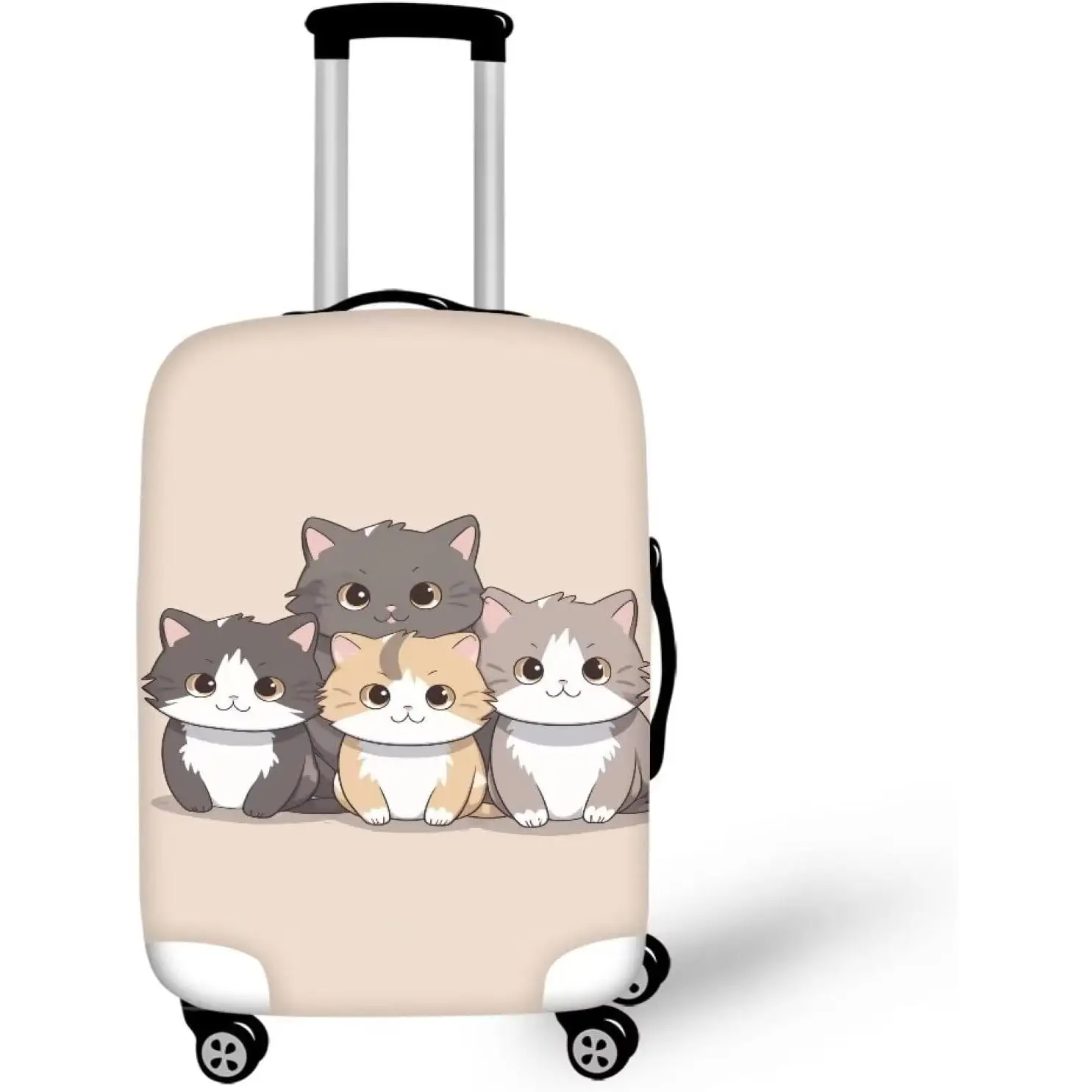 

Lovely Cats Elastic Geometric Luggage Protective Cover Fashion Trolley Case for Suitcase Cover Baggage Travel Bag Cases