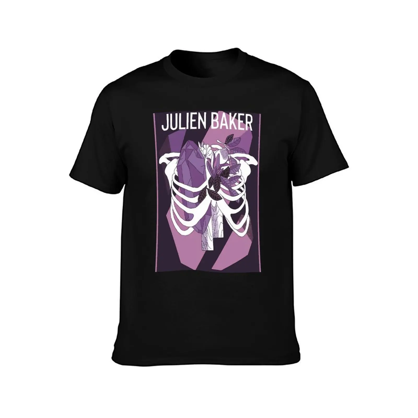 Julien Baker 16 T-Shirt, Summer Casual Cotton Tee, Oversized Streetwear Tops, Vintage Graphic Print, Loose Fit Short Sleeve