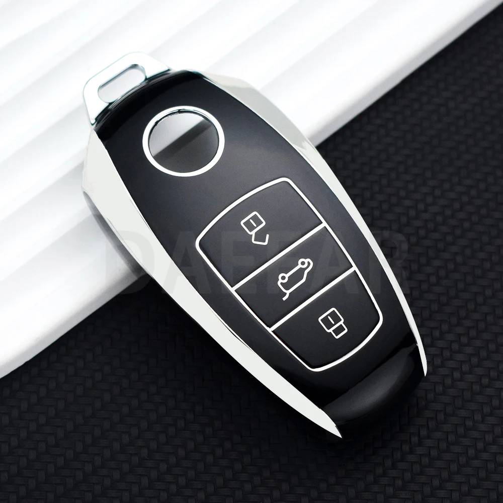 สําหรับVW Volkswagen Touareg 2017 2018 2019 2020 2021 TPUรถRemote KeyกรณีฝาครอบShell Fob Protectorอุปกรณ์เสริม