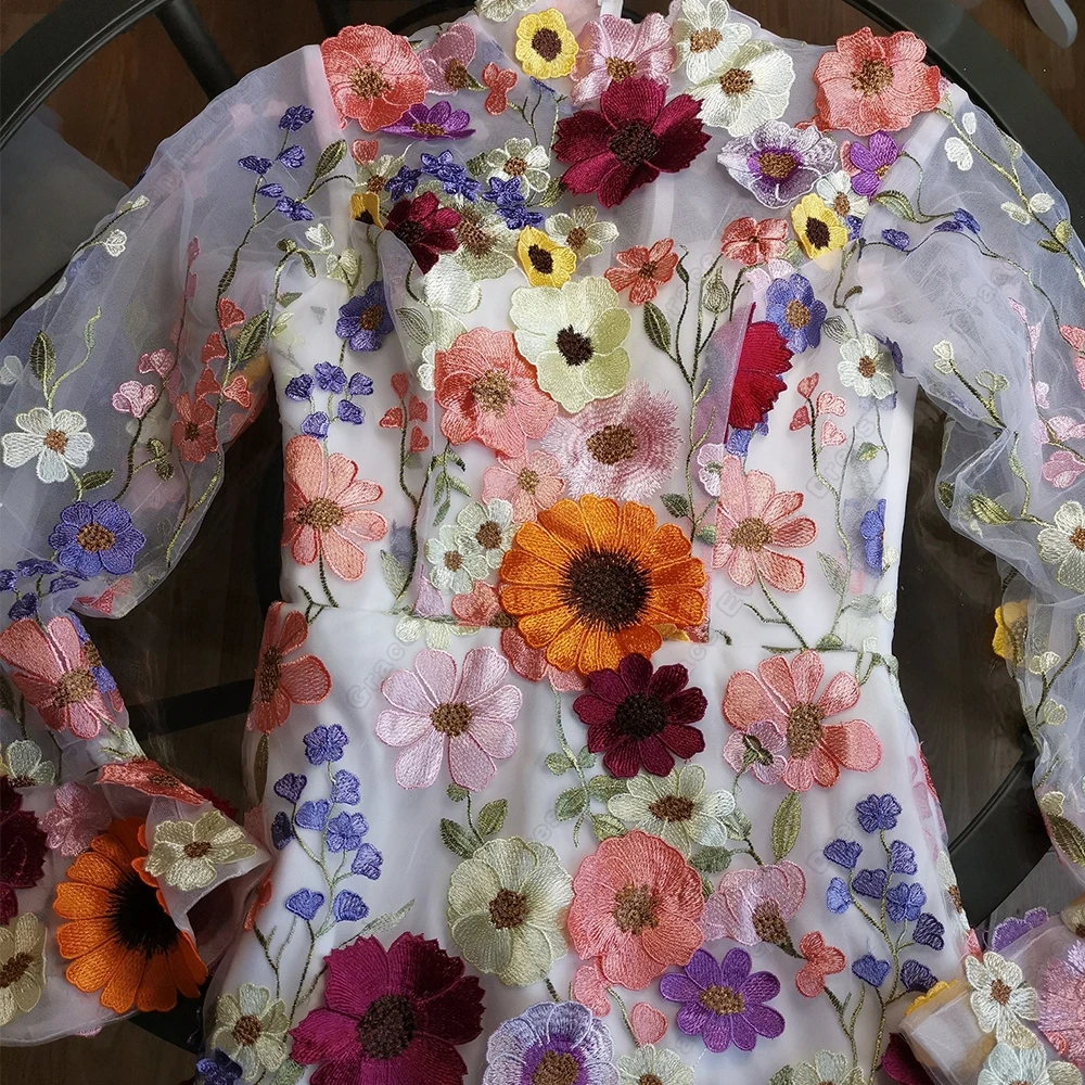 غمد فساتين أم العروس مع زين 2025 صيف جديد كم كامل فساتين حفلات الزفاف سستة الظهر رداء دي سواريه #3