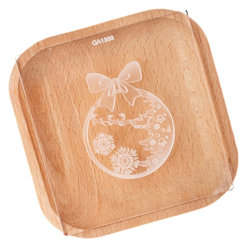 Multipurpose Acrylic Cookie Stamp Christmas Biscuit Mold for Baking Enthusiasts