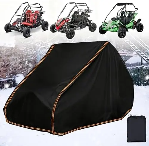 

Чехол для картинга QYMOTO для KT196 | Водонепроницаемая и ветрозащитная защита для двухместных го-картов