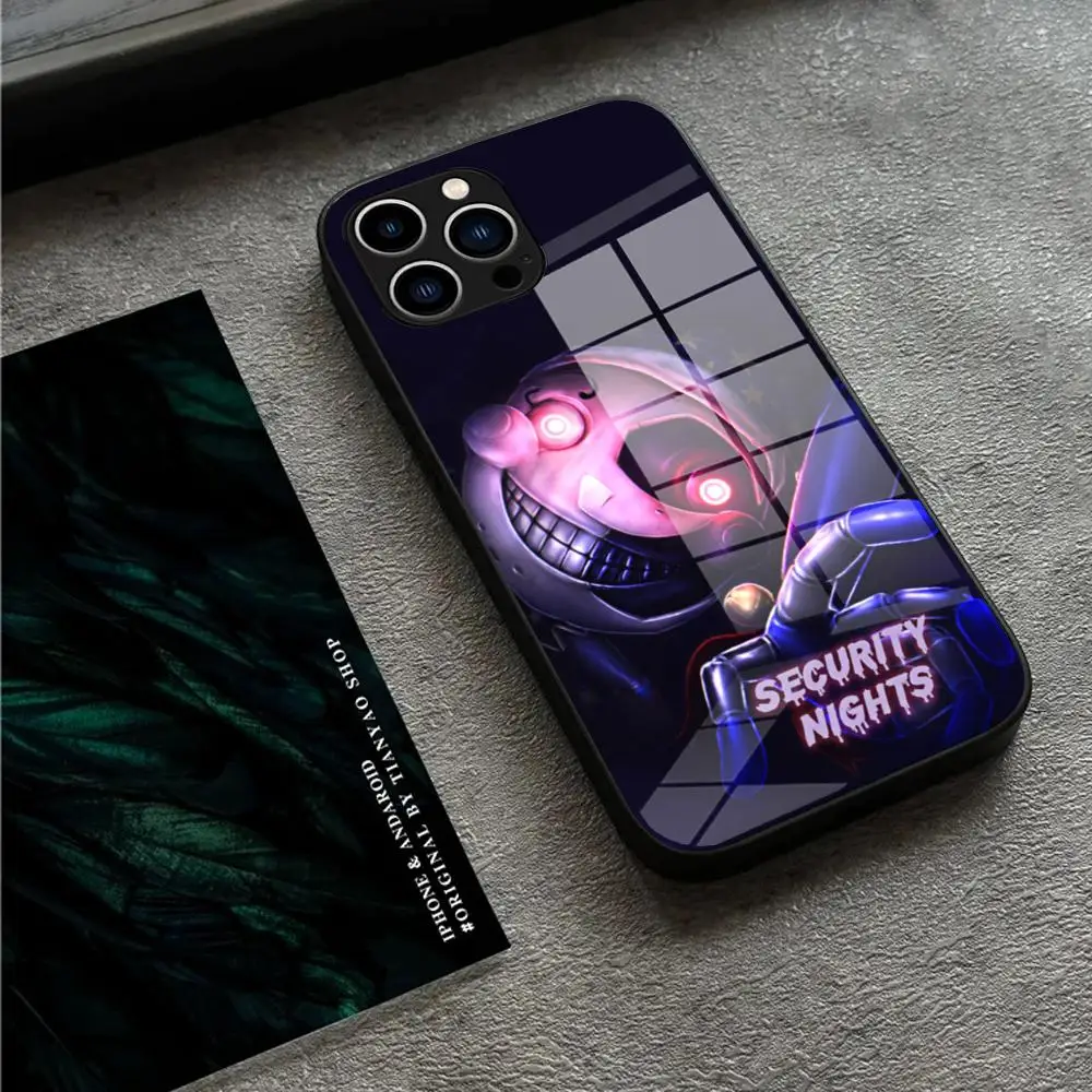 

Moondrop Fnaf Security Breach Phone Case For IPhone 17 16 15 Pro Max 14 13 12 Mini Plus Samsung S25 24 23 Ultra Glass phone case
