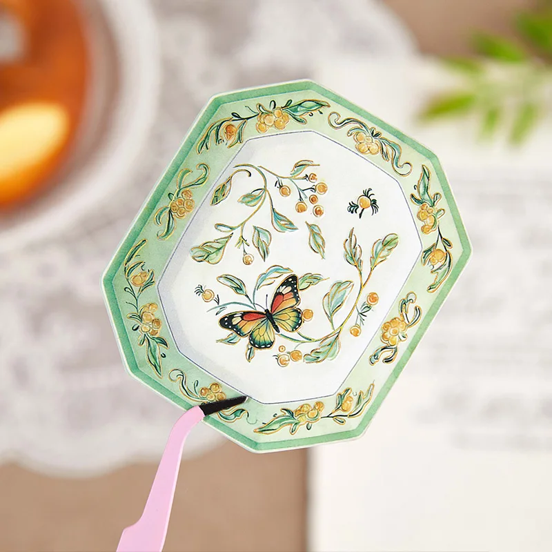 

10pcs/pack Kawaii tableware decoration stickers DIY Scrapbooking Stickers Decor Journal Supplies Aesthetics Stationery