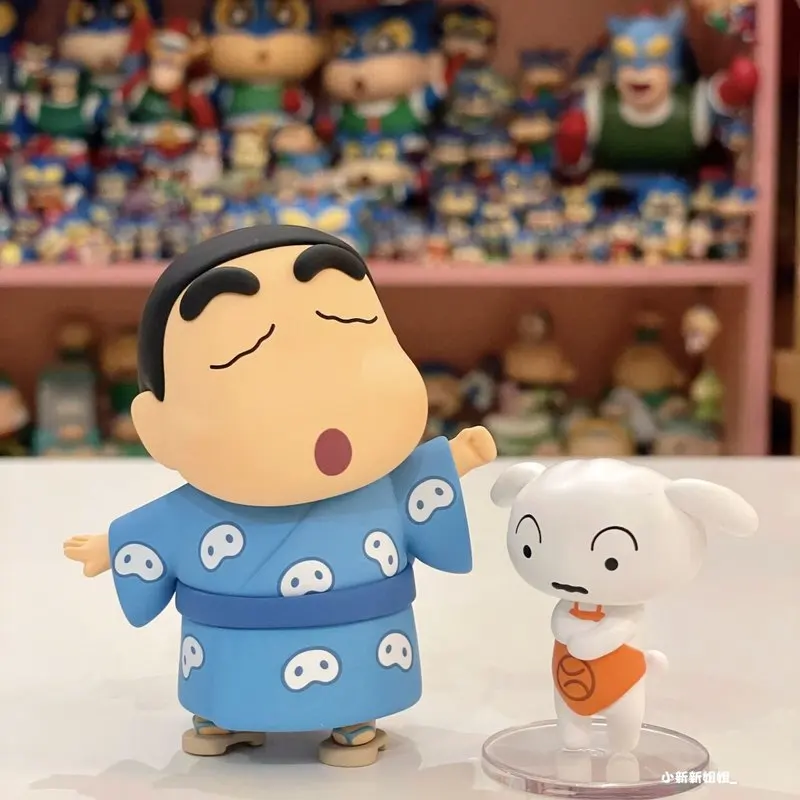 

In Stock Crayon Shin Chan Retro Shiro Series Blind Box Exquisite And Interesting Toys Desk Decoration Item Popular Gift Kawaii