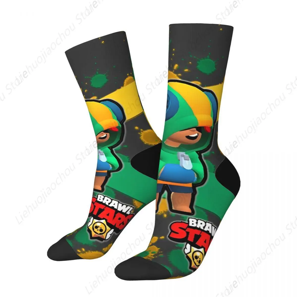 Autumn Winter Colorful Women Men Brawling-Heros Game Leon Socks Breathable Sports Socks