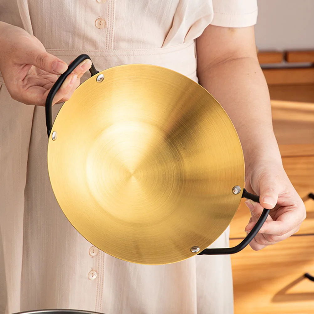 

Thickened Stainless Steel Pot Double Ears Cooking Pan Restaurant Hot Pot Kitchen Utensil Home Cookware Gas Stove Non
